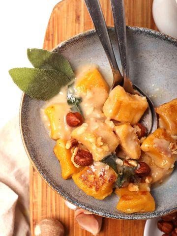 Pumpkin Gnocchi with fresh sage