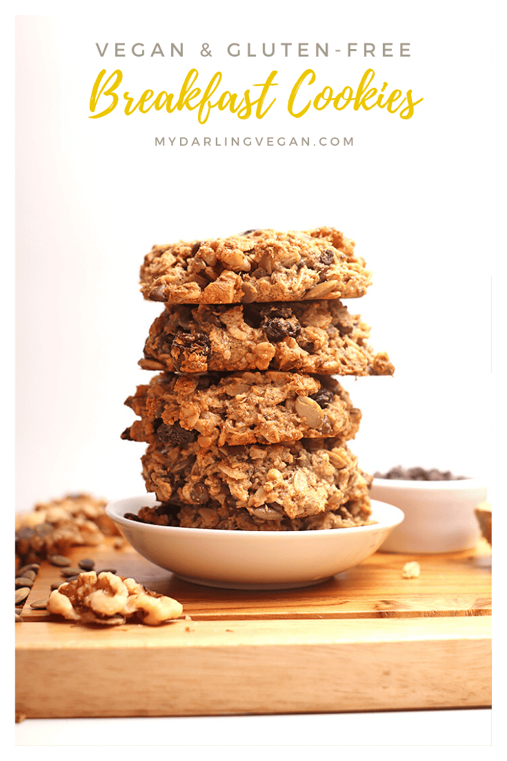Gluten Free Vegan Breakfast Cookies - My Darling Vegan