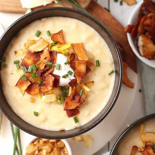 Vegetarian Baked Potato Soup - Alison's Allspice