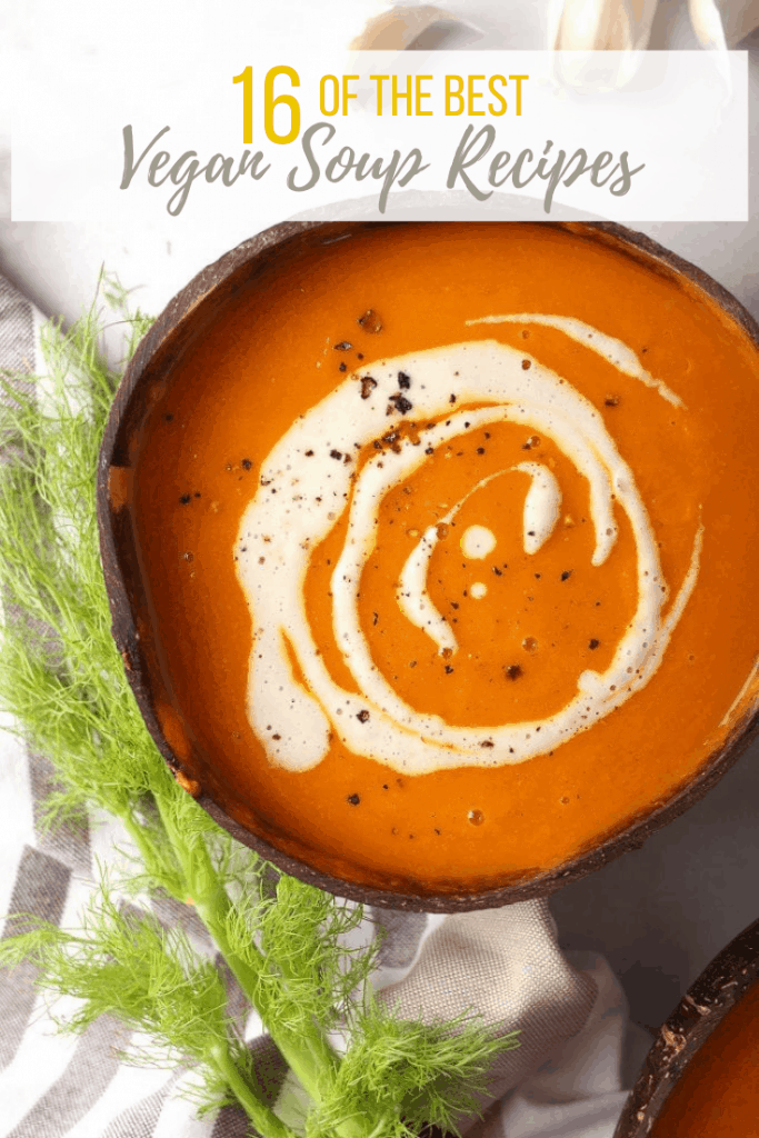 There is nothing quite like a warm and comforting bowl of vegan soup. You are going to LOVE these 16 vegan soup recipes. Taken from around the internet, this is the most delicious and cozy soup recipe roundup ever! Let's get cooking.