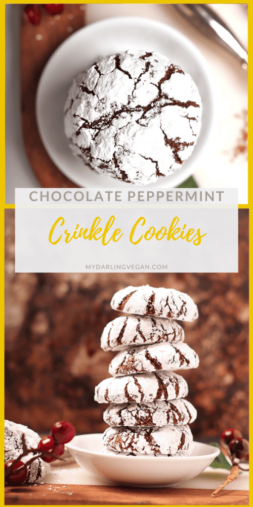 Everyone loves these chocolate crinkle cookies. Rich, fudgy, and filled with peppermint flavor, these cookies make the perfect addition to your holiday treats. But be careful; they are highly addictive!