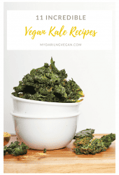 11 INCREDIBLE Vegan Kale Recipes for kale lovers and skeptics alike. Everything from kale salad to kale chips to green smoothies, there is a wholesome recipe for everyone. Most recipes are gluten-free or gluten-free adaptable.