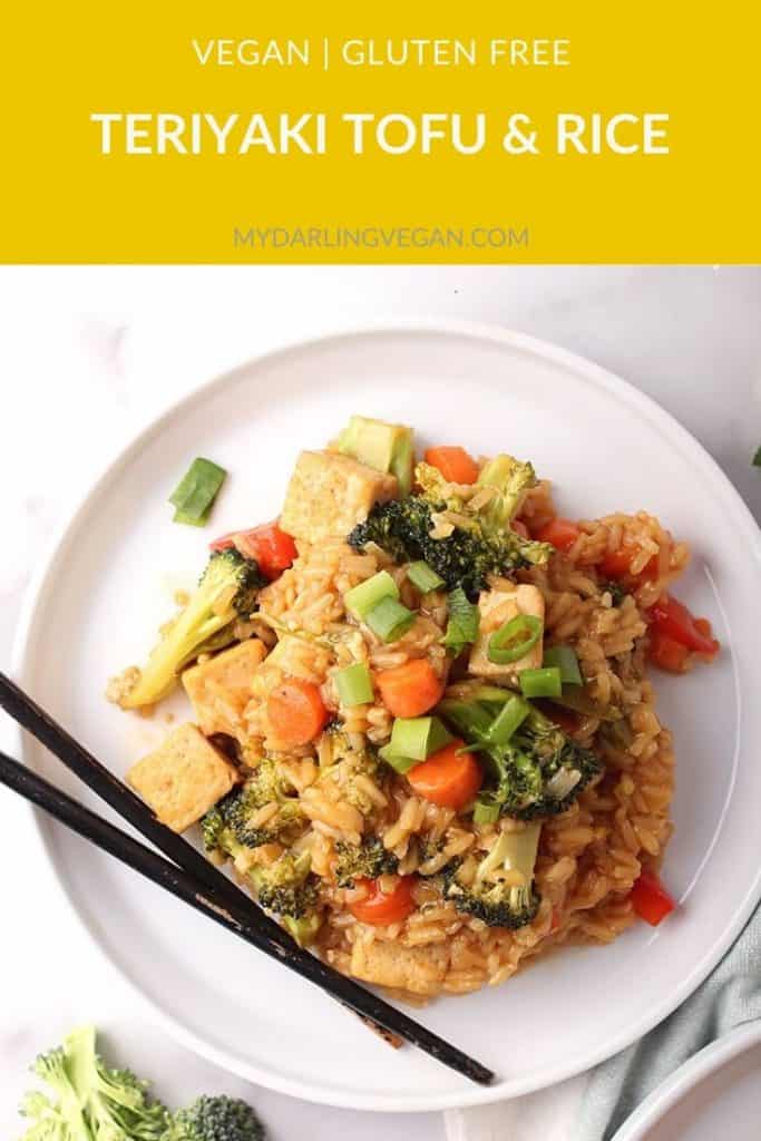 Make your weeknight dinner easy with this One-Pot Teriyaki Tofu and Rice. It's a delicious blend of tofu, vegetables, and homemade Teriyaki sauce with minimal fuss and mess. Vegan & Gluten-Free!