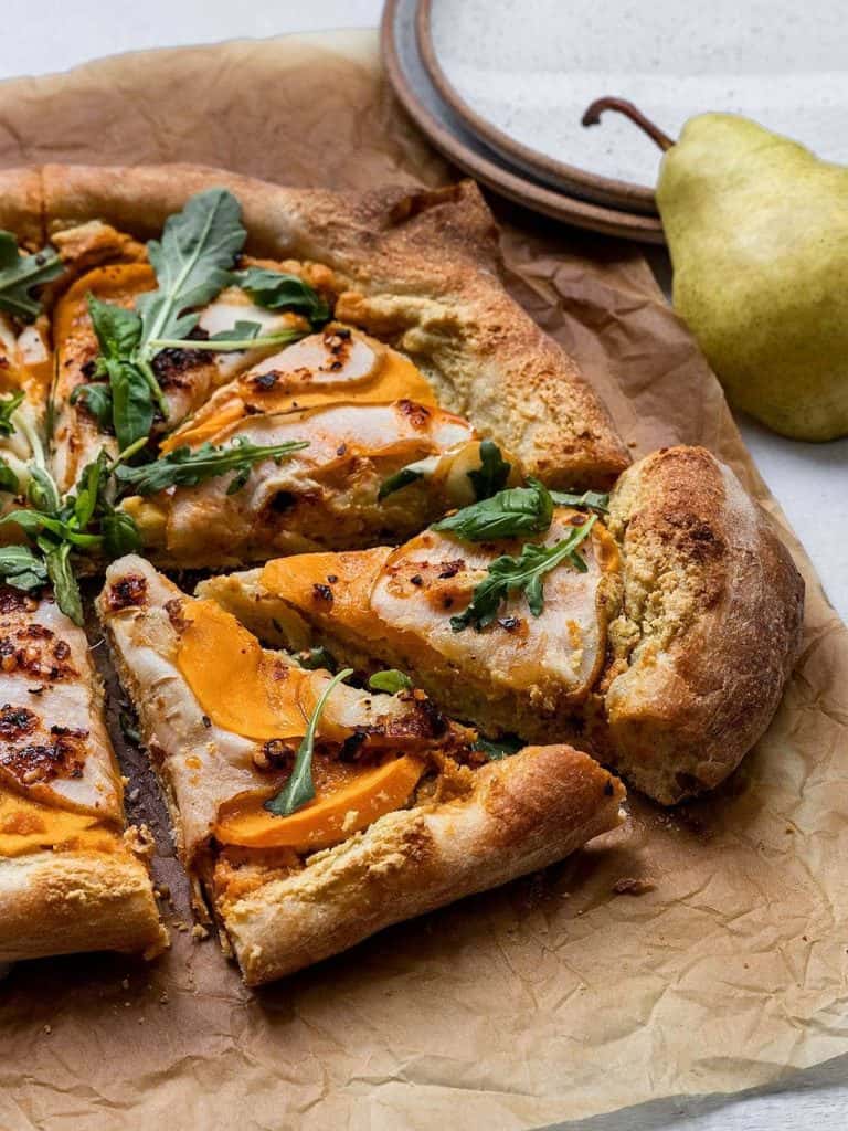 Butternut Squash and Pear Pizza