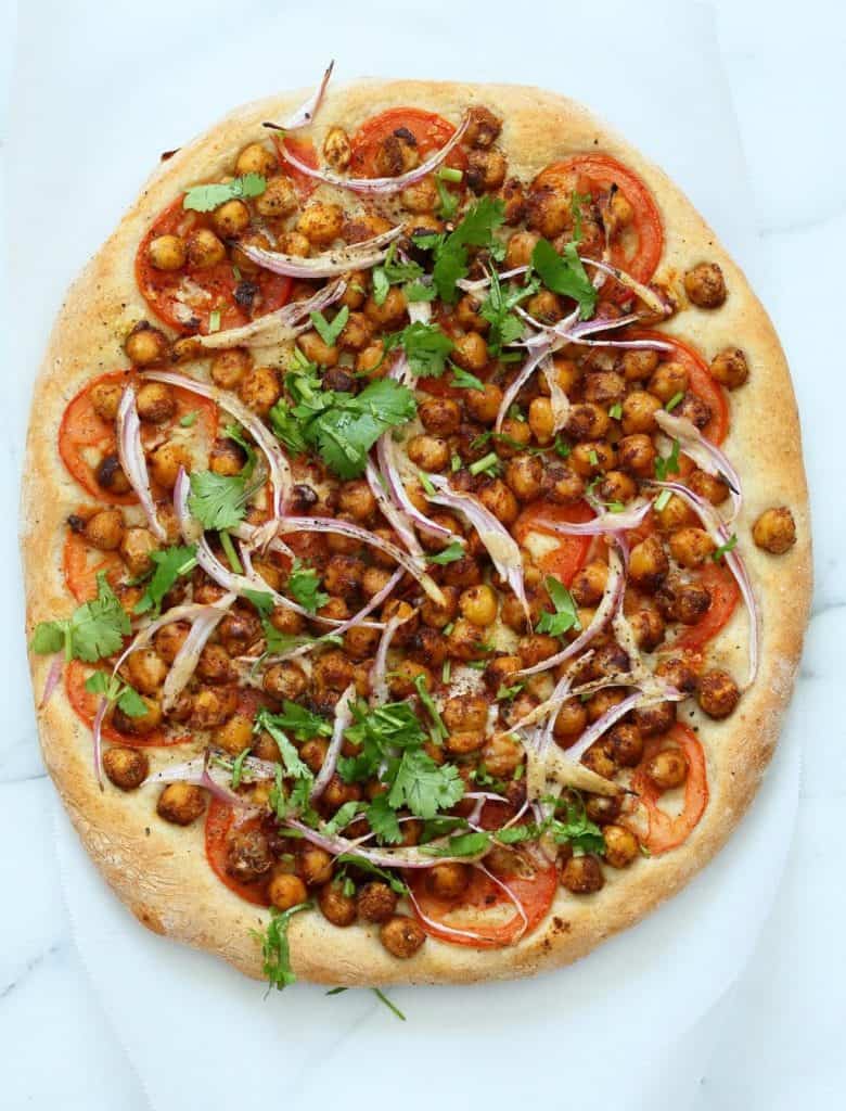 Berbere Chickpea Pizza