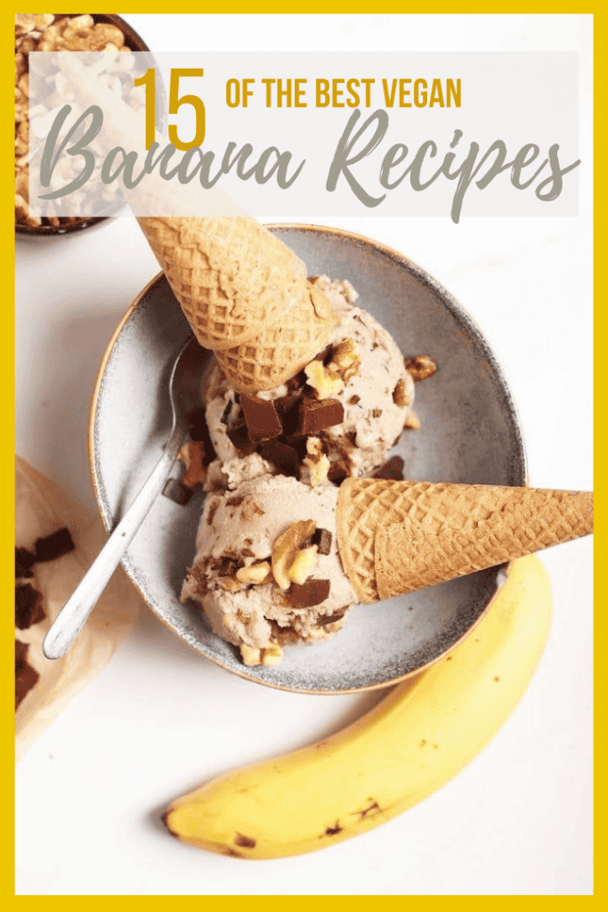 The BEST vegan banana recipes for your ripe bananas! Don't let your bananas go to waste with these delicious recipes. From bread to ice cream to cookies, there is a banana recipe for everyone.