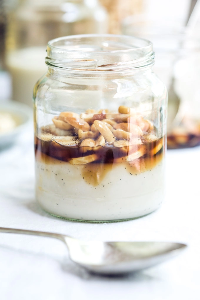 Vegan Banana Split Panna Cotta