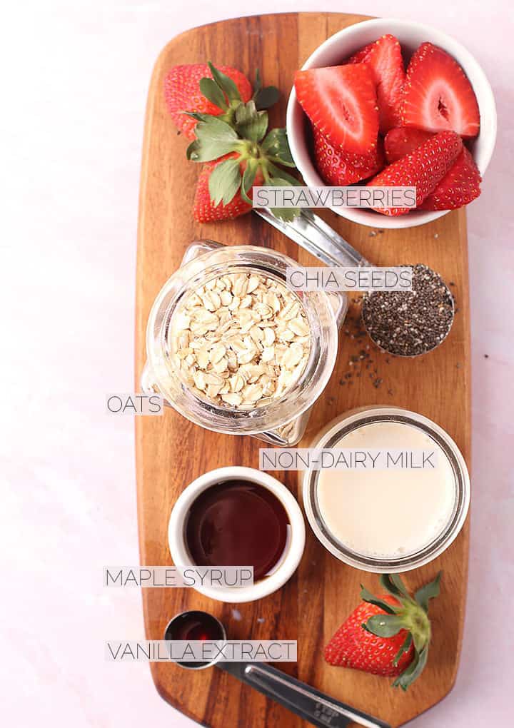 Organic Strawberry Overnight Oats