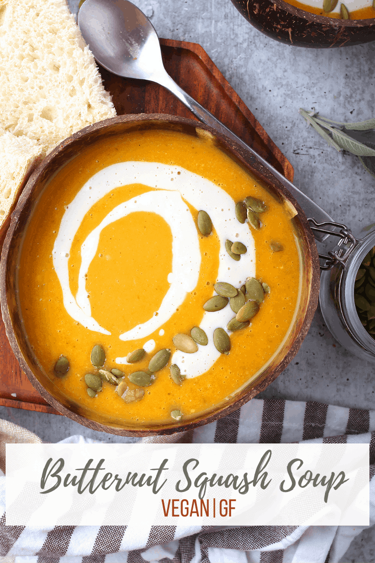 Creamy Creamy Vegan Butternut Squash Soup - My Darling Vegan