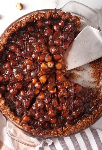 Vegan Chocolate Hazelnut Pie