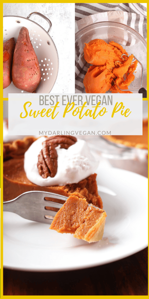 This vegan sweet potato pie is so rich and creamy, no one will believe it’s vegan. The filling can be made in a food processor for a quick and easy fall dessert the whole family will love.