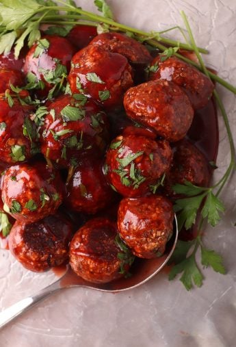 Vegan Cranberry Meatballs