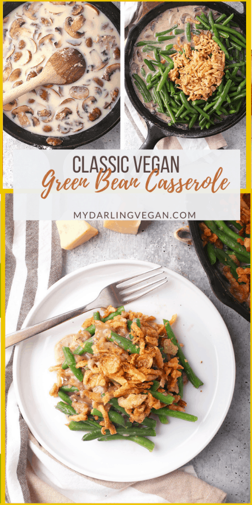 Classic Vegan Green Bean Casserole - My Darling Vegan