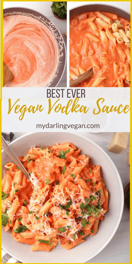 This deliciously creamy Penne Pasta with Vegan Vodka Sauce is so rich and decadent that you'd never guess it was dairy free! Penne noodles are tossed in a mildly spicy tomato cashew cream sauce for a restaurant quality dish made in the comfort of your home.