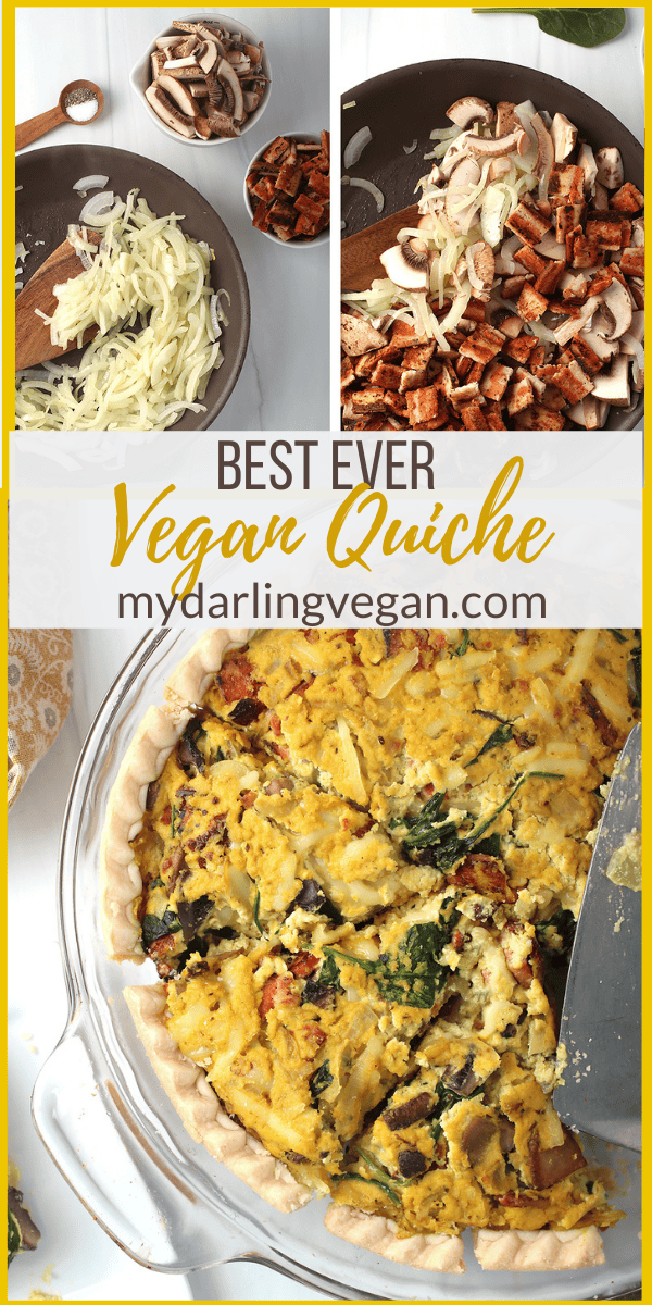 Vegan Quiche Lorraine - My Darling Vegan