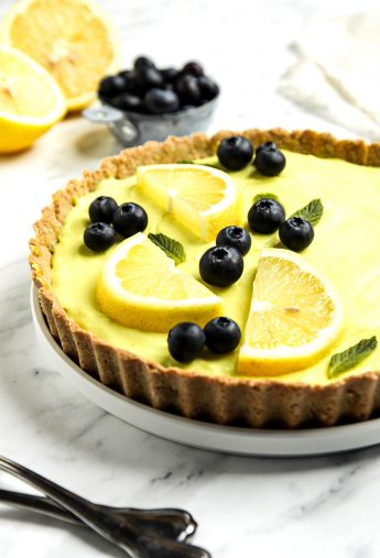 Vegan Lemon Tart (Gluten Free!)