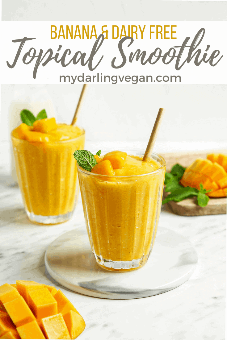 Mango Smoothie (6 Ingredients!) My Darling Vegan