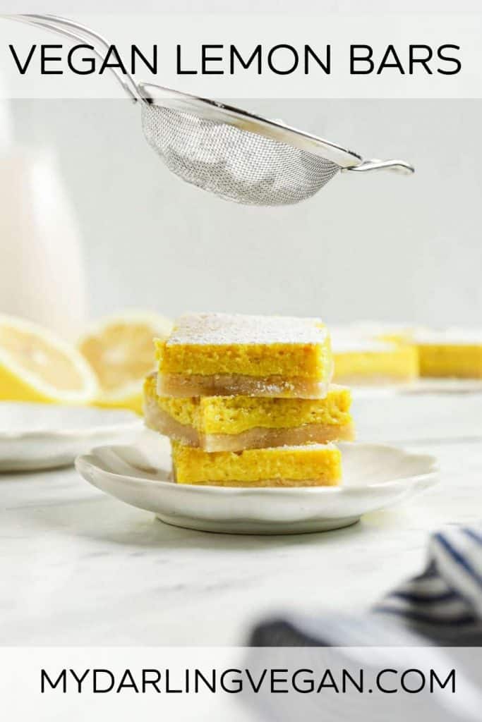 Pinterest graphic for lemon bars