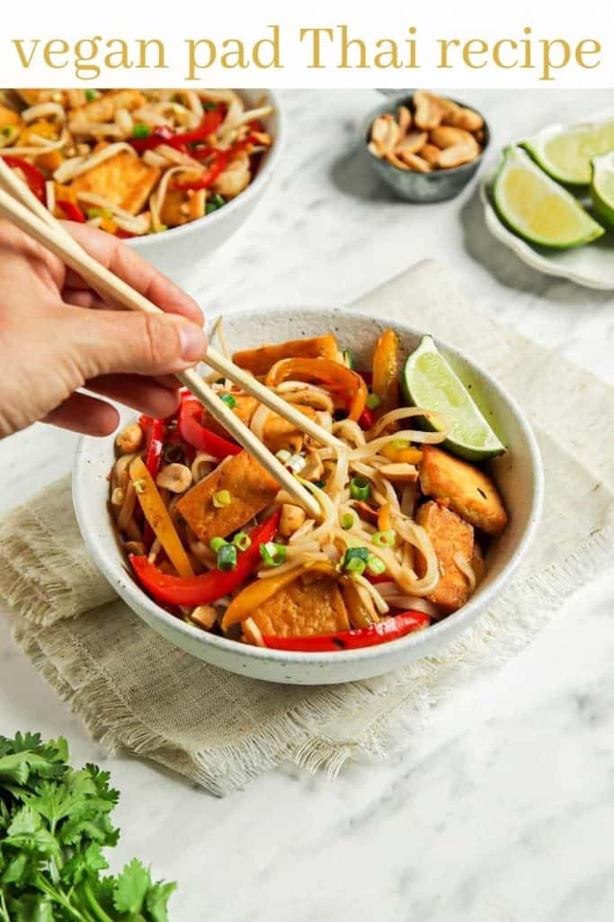 graphic for vegan pad Thai