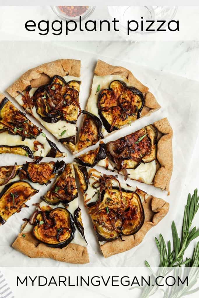 eggplant pizza graphic photo