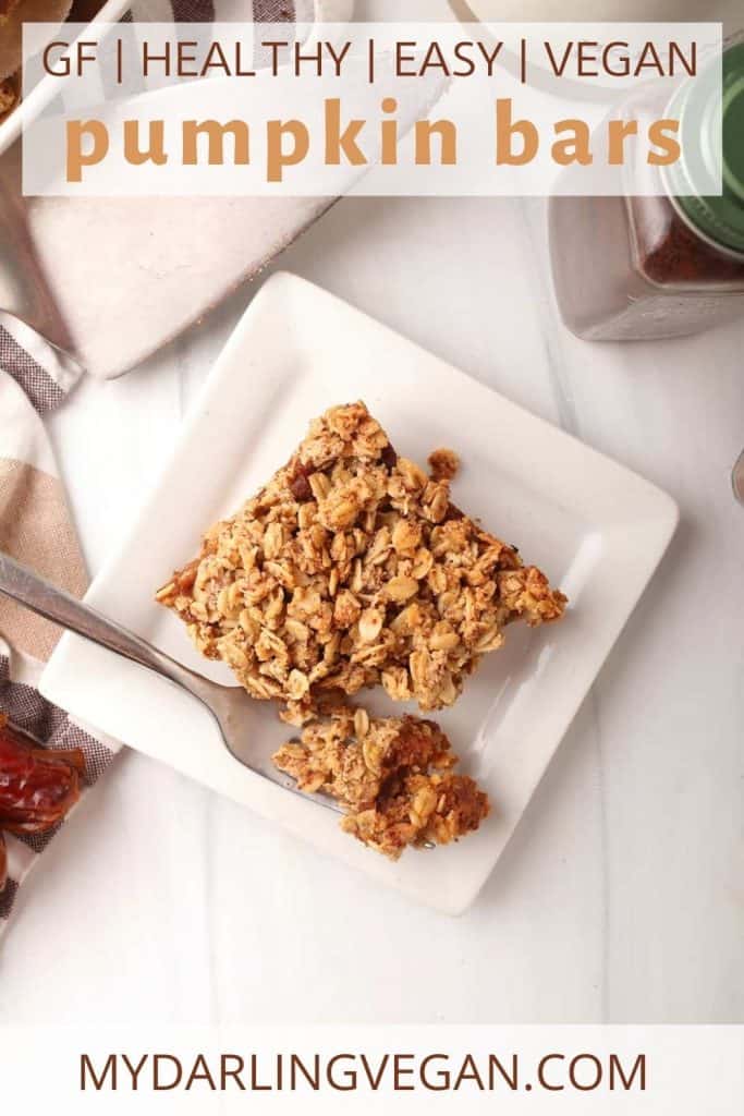 pumpkin bar on white plate