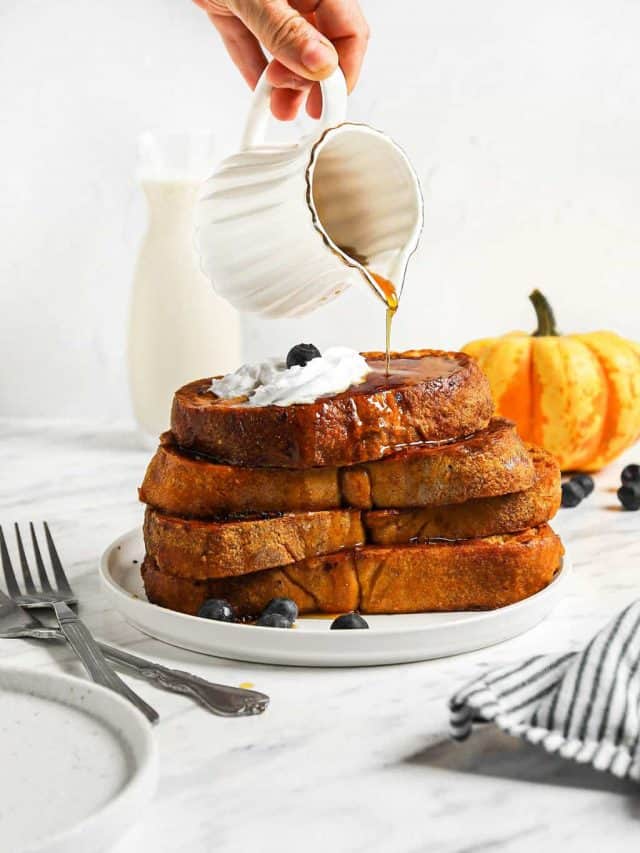 Vegan Pumpkin French Toast
