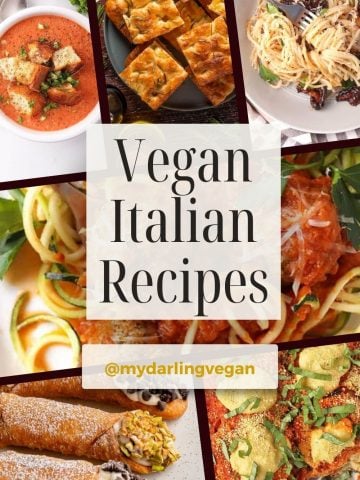 The best vegan Italian recipes on the internet! Rather than eating out, your can make these delicious plant based recipes from the comfort of your own home! Classic Italian recipes made vegan! 🇮🇹 🌱