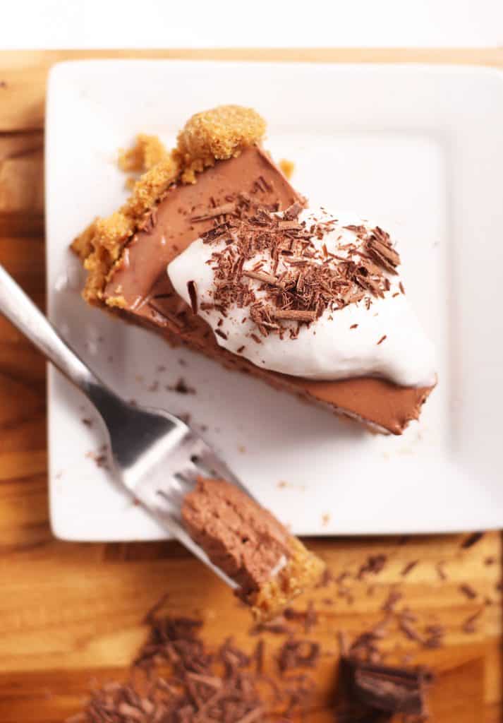 Creamy Vegan Chocolate Pie (Gluten-Free!)