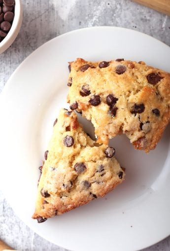 Vegan Chocolate Chip Scones