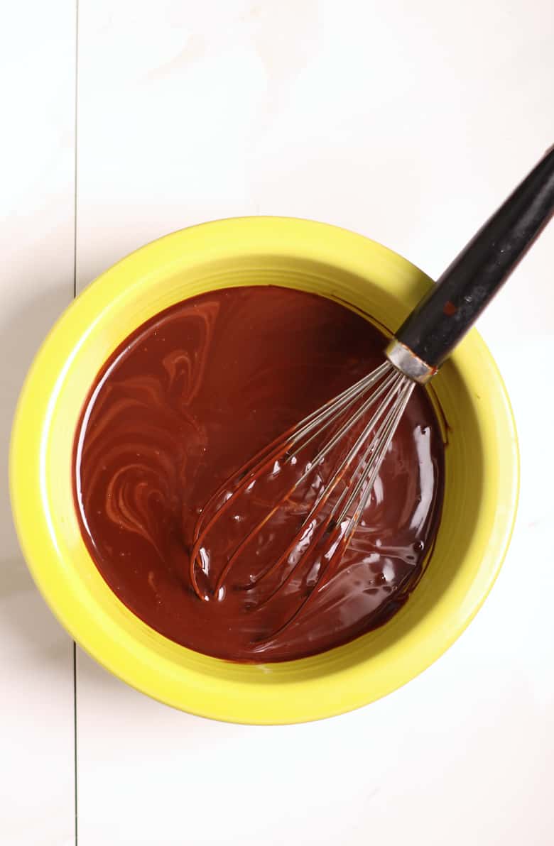 Chocolate Ganache in bowl