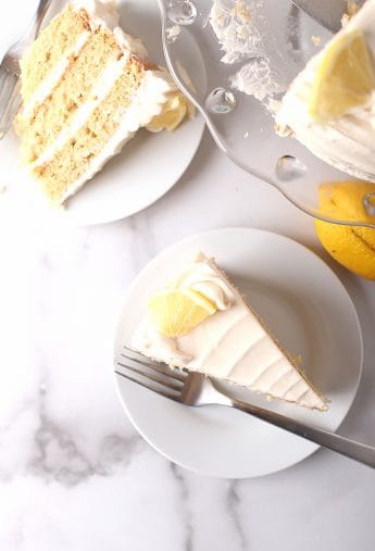 Vegan Vanilla Cake w/ Vanilla Buttercream