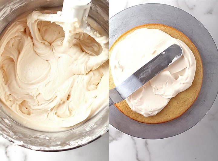 Vegan lemon cream cheese frosting