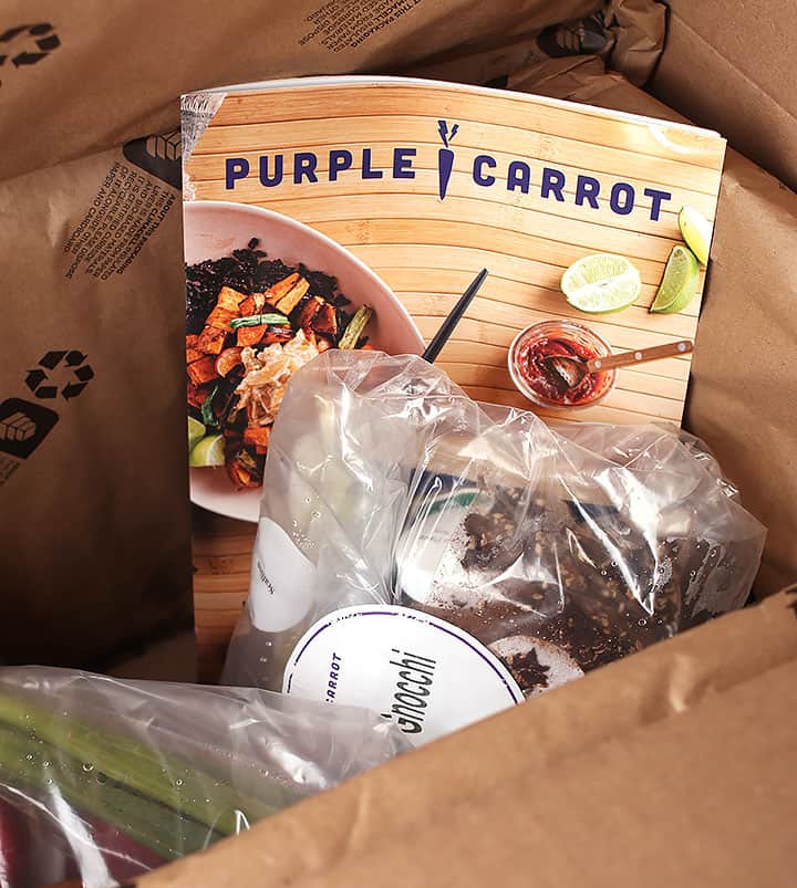 Box of Purple Carrot Food