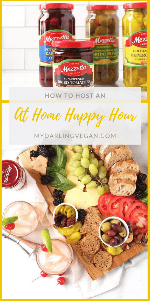 Skip the restaurants and host happy hour at home. Learn how to put together a gourmet plant-based charcuterie board and serve it with a refreshing cocktail for an experience to remember. 