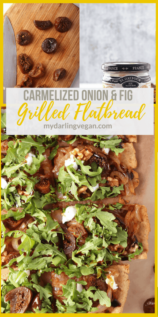 Grilled Flatbread w/ Caramelized Onions and Figs.