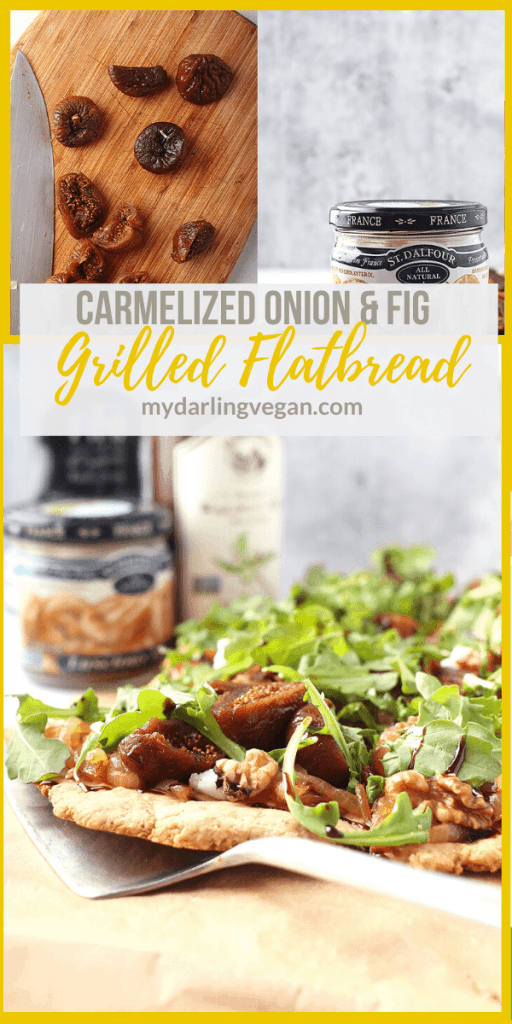 Grilled Flatbread w/ Caramelized Onions and Figs.