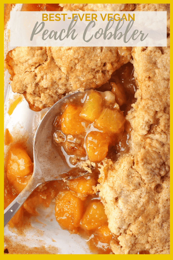 This peach cobbler is an easy and delicious dessert for your backyard barbecues this summer. Serve it with homemade ice cream for a creamy and refreshing sweet treat.